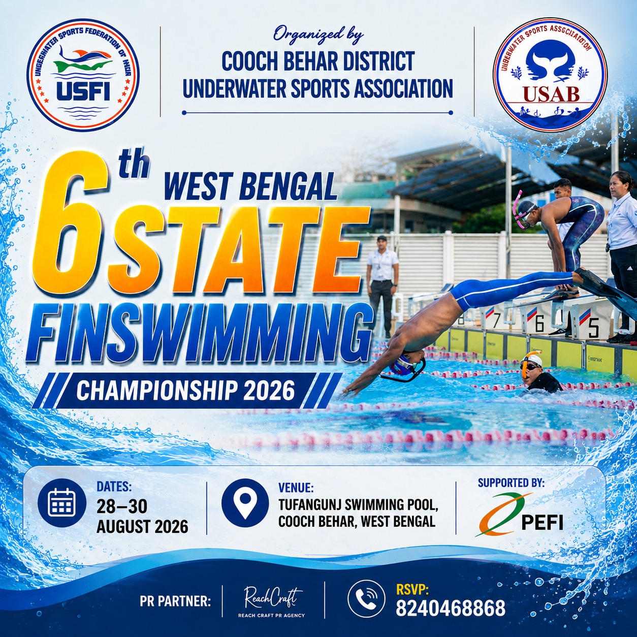 6th West Bengal State Finswimming Championship 2026